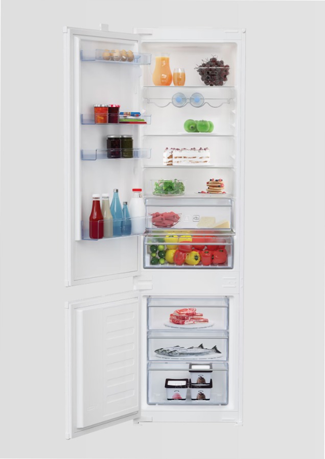 Frigorifero BCSA306KFSN LH Bianco Combinato 193.5lt
