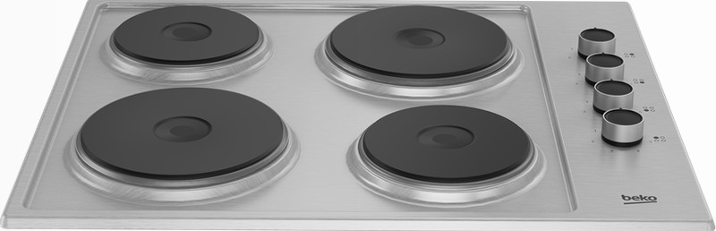 HIGE64100X: Piano Elettrico 4 Piastre 60 cm Acciaio