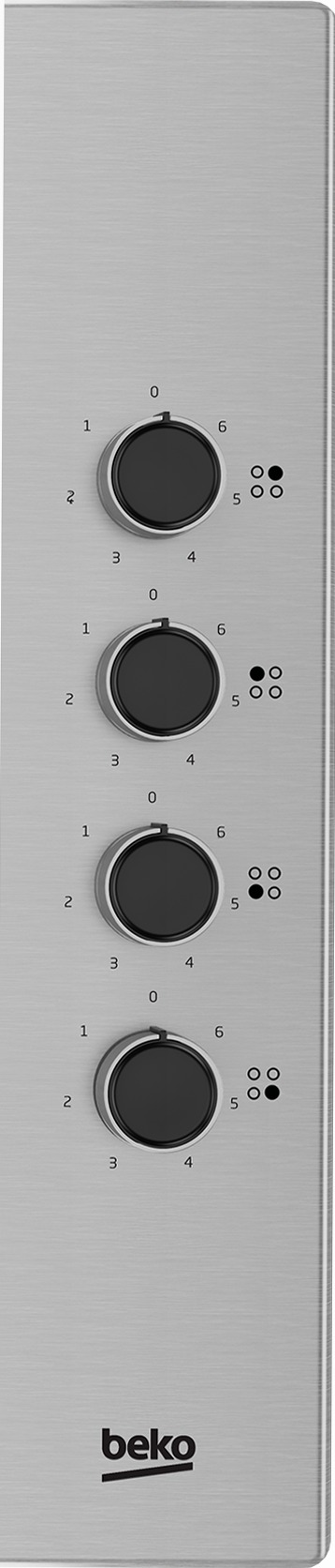HIGE64100X: Piano Elettrico 4 Piastre 60 cm Acciaio