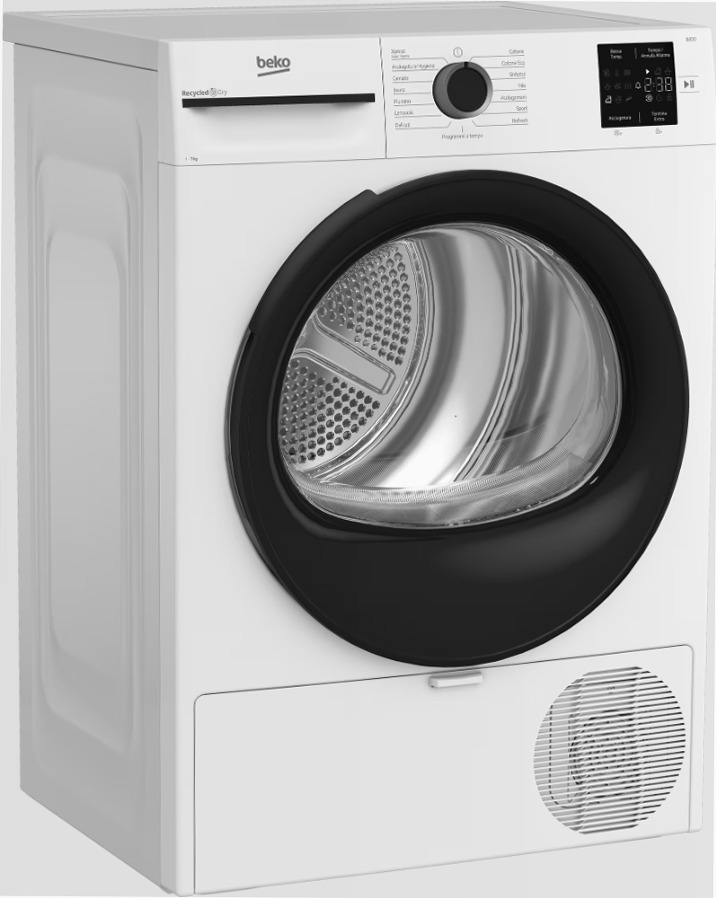 Asciugatrice 7kg Classe D a Pompa di Calore BMTEP73EB Bianco