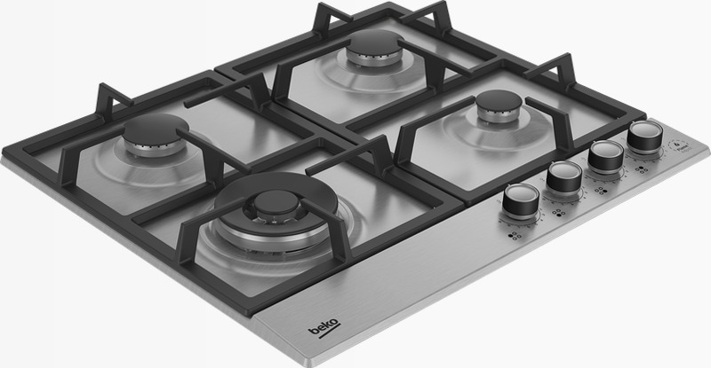 HIAW64226SXE: Piano a Gas PractiClean e FlameAdjust Acciaio