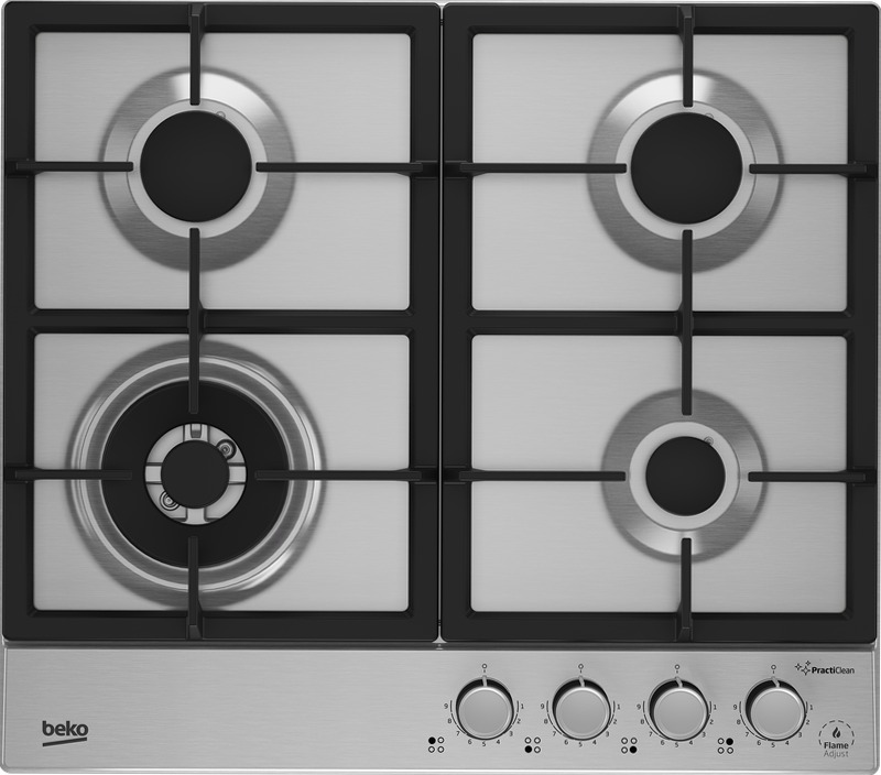 HIAW64226SXE: Piano a Gas PractiClean e FlameAdjust Acciaio