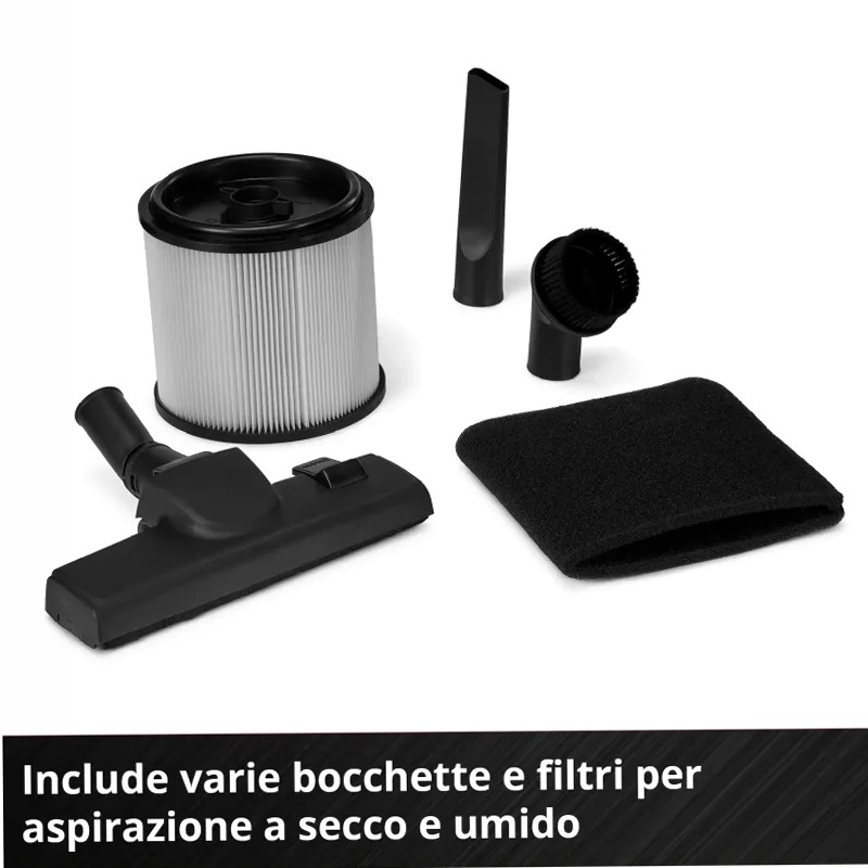 Einhell Aspirasolidi e liquidi TE-VC 2580 SACL