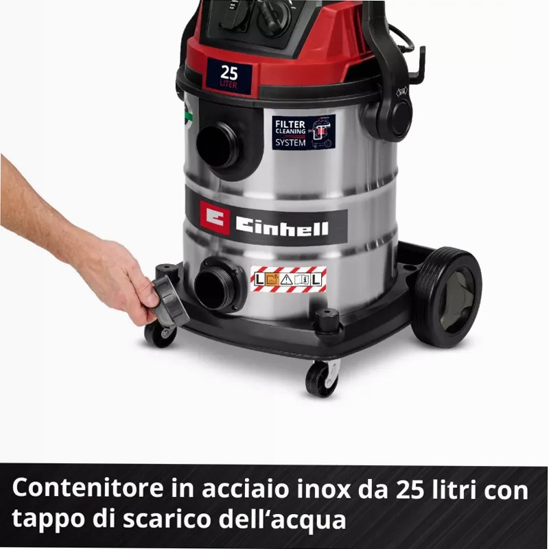 Einhell Aspirasolidi e liquidi TE-VC 2580 SACL