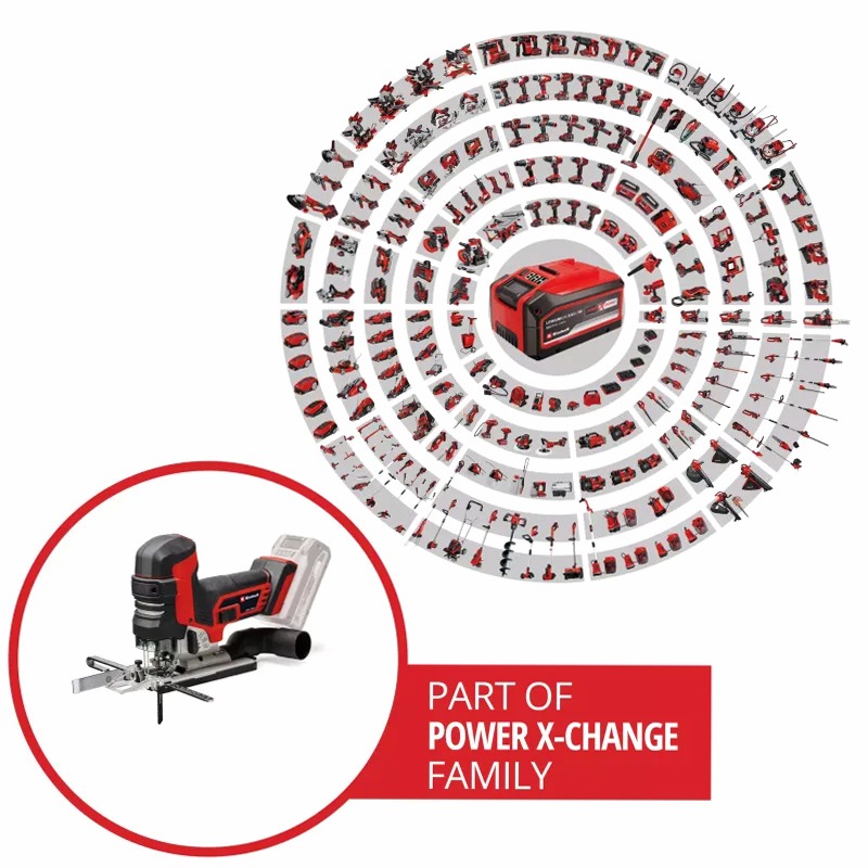 Einhell Seghetto alternativo a batteria TP-JST 18/135 Li BL - Solo