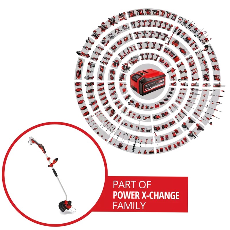 Einhell Tagliabordi a Batteria GE-CT 18/33 Li E-Solo