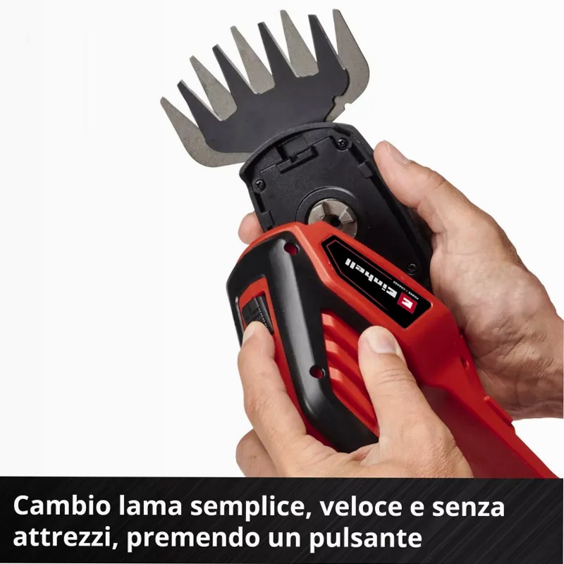 Einhell Forbici per erba e cespugli a batteria GE-CG 18/100 Li-Solo