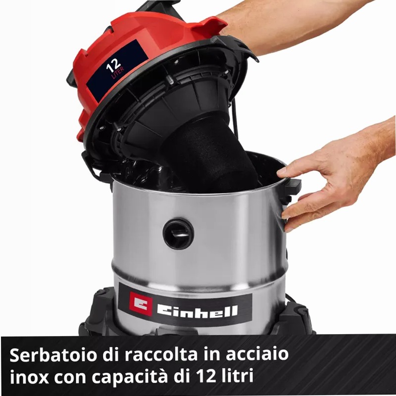 Einhell Aspirasolidi e liquidi TC-VC 1240 S