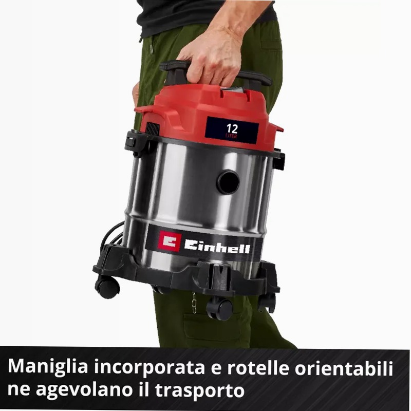 Einhell Aspirasolidi e liquidi TC-VC 1240 S