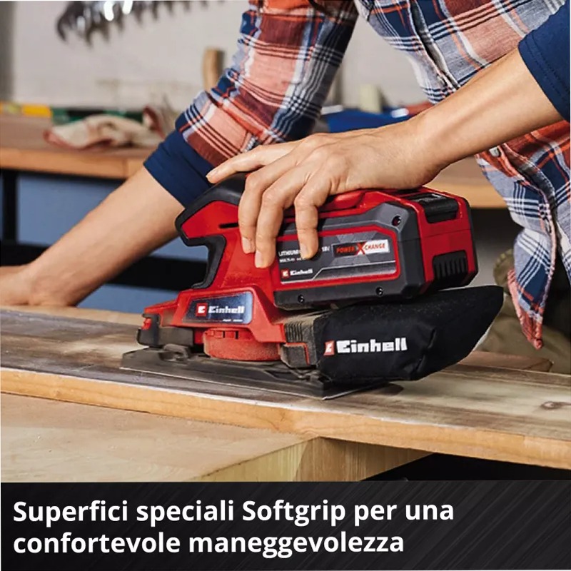 Einhell Levigatrice Orbitale a Batteria TC-OS 18/187 Li Solo