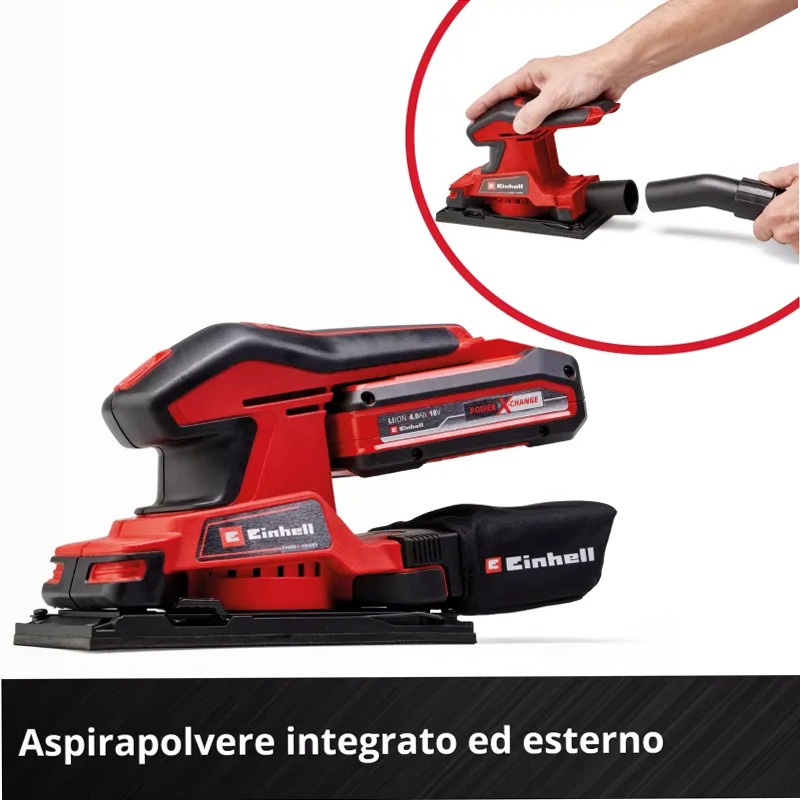 Einhell Levigatrice Orbitale a Batteria TC-OS 18/187 Li Solo
