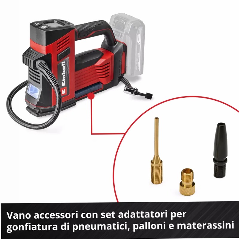 Einhell Compressore per auto a batteria CE-CC 18/23 D Li-Solo
