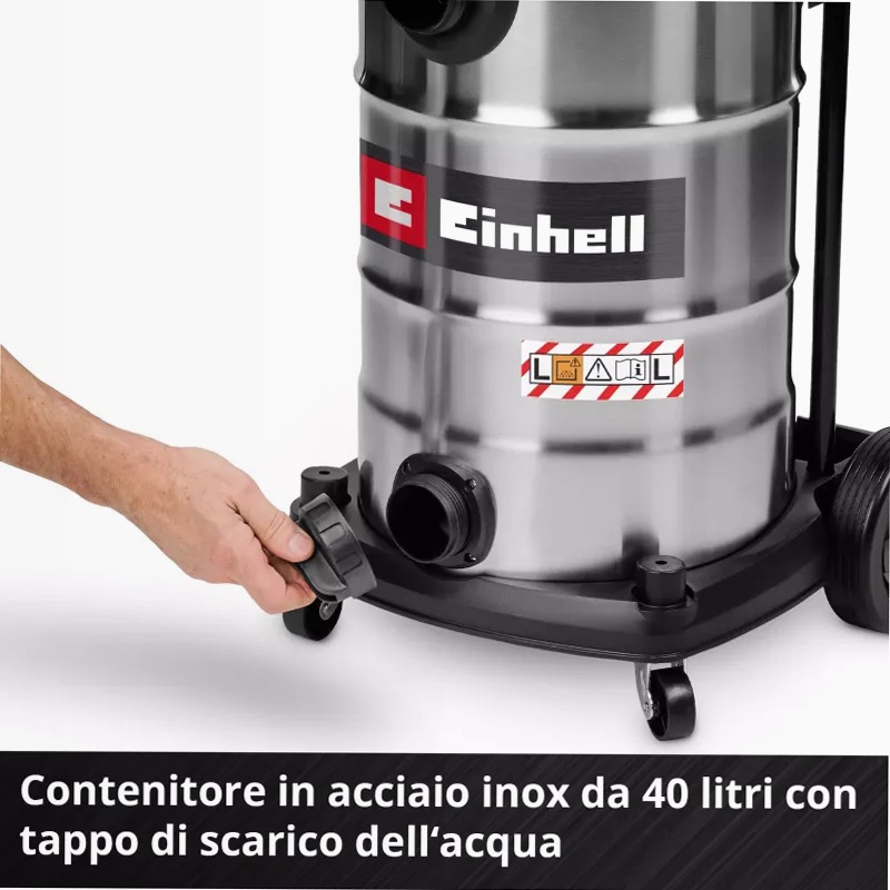 Einhell Aspirasolidi e liquidi TE-VC 4090 SACL