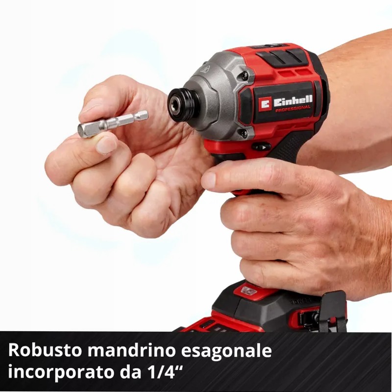 Einhell Avvitatore a impulsi a batteria TP-CI 18/250-C Li BL-Solo