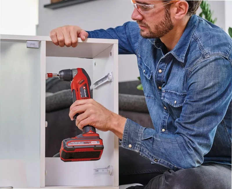 Einhell Trapano Angolare a Batteria TE-AD 18 Li - Solo