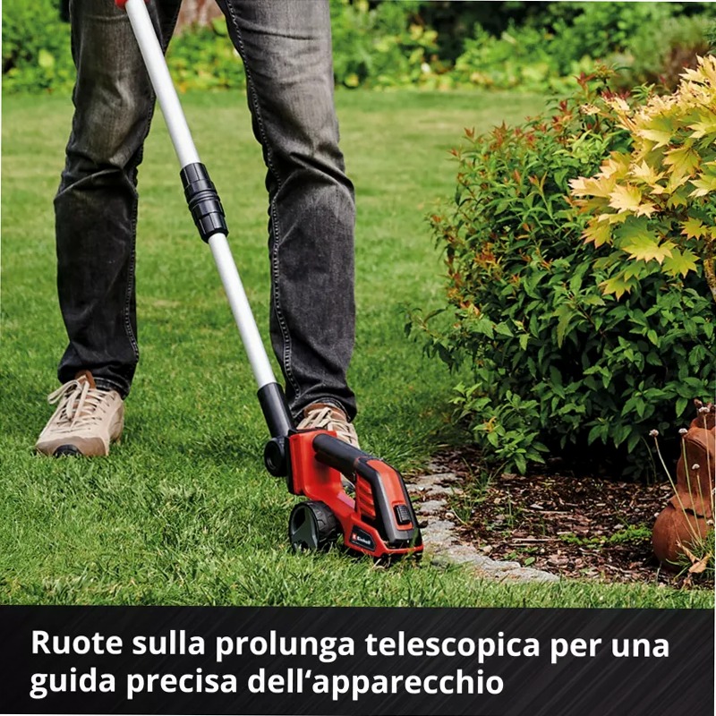 Einhell Forbici per erba e cespugli a batteria GE-CG 18/100 Li T-Solo