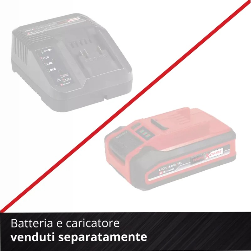 Einhell Forbici per erba e cespugli a batteria GE-CG 18/100 Li T-Solo