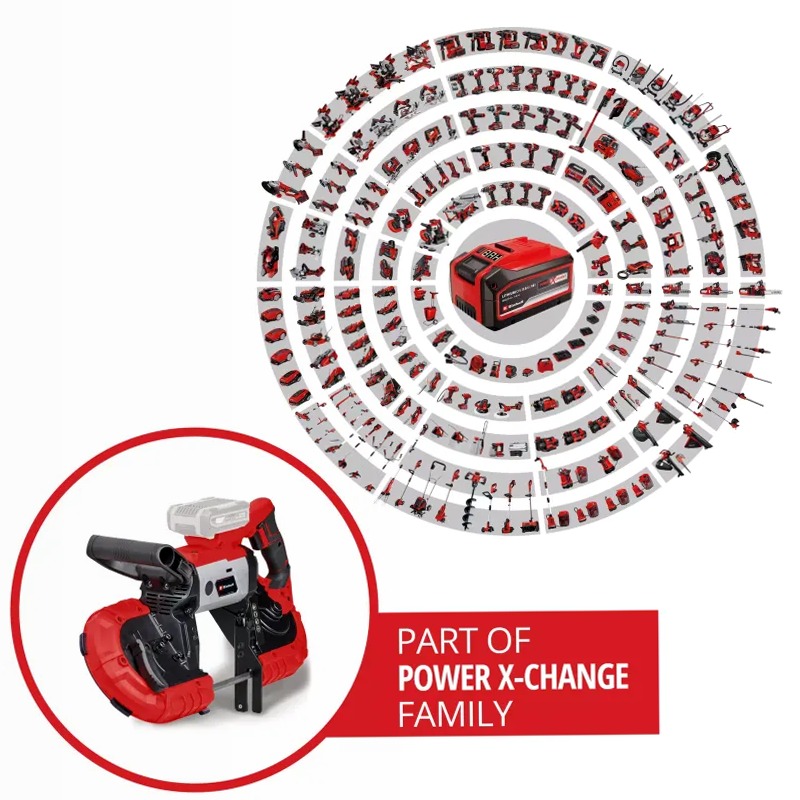 Einhell Sega a Nastro a Batteria TE-MB 18/127 Li-Solo