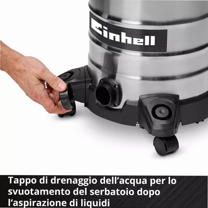Einhell Aspirasolidi e liquidi TC-VC 3055 S