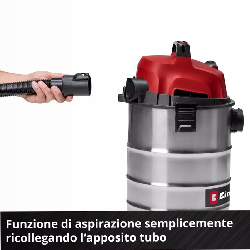 Einhell Aspirasolidi e liquidi TC-VC 3055 S