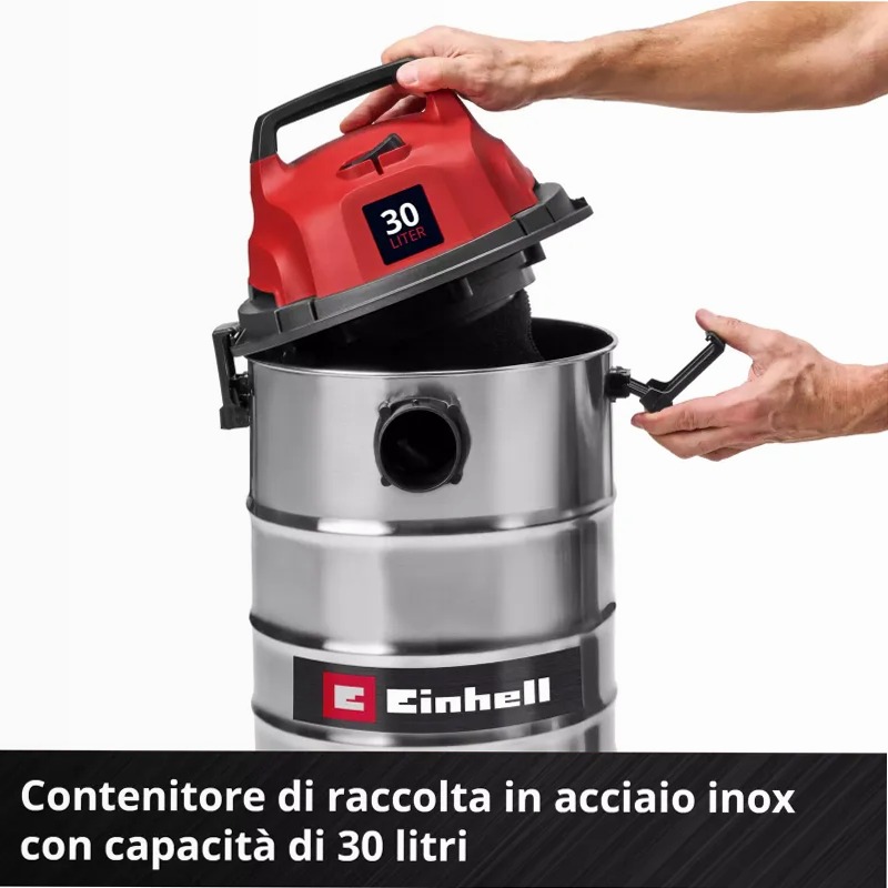 Einhell Aspirasolidi e liquidi TC-VC 3055 S