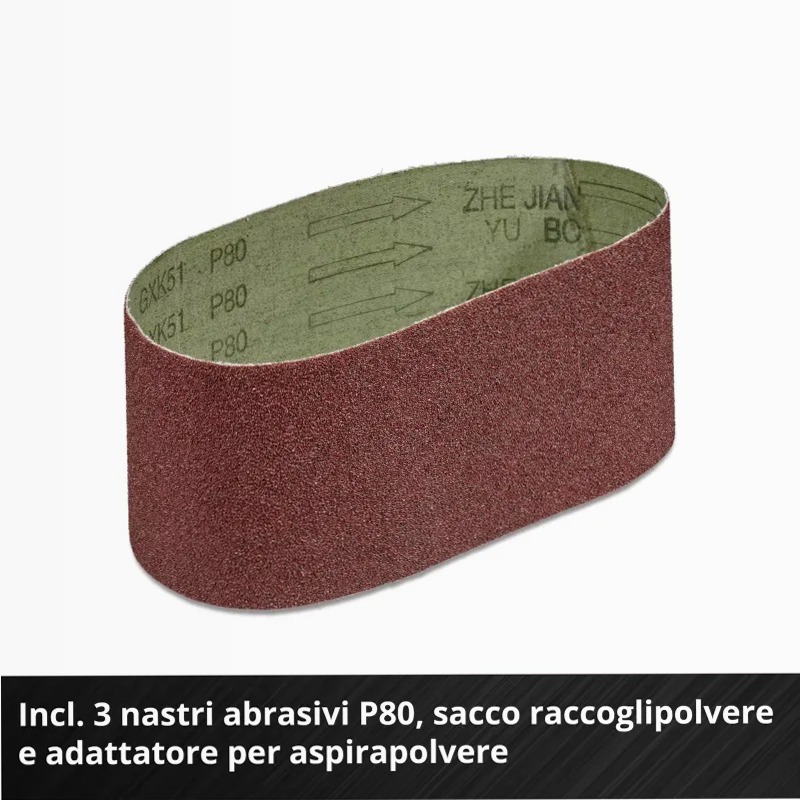 Einhell Levigatrice a Nastro a Batteria TP-BS 18/457 Li BL