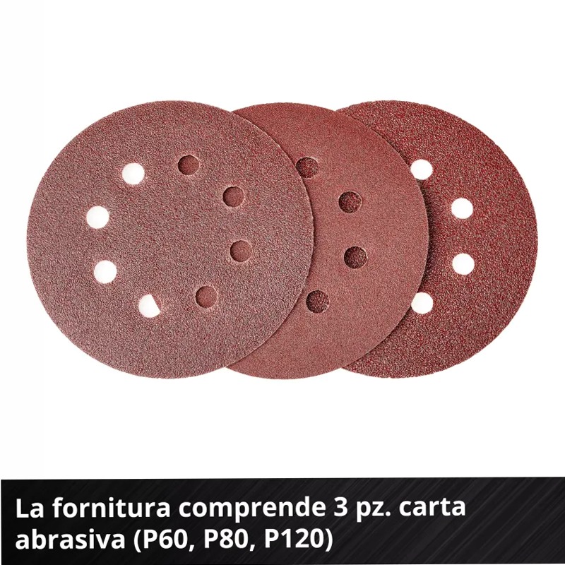 Einhell Smerigliatrice Rotorbitale a Batteria TP-RS 18/32 Li BL-Solo