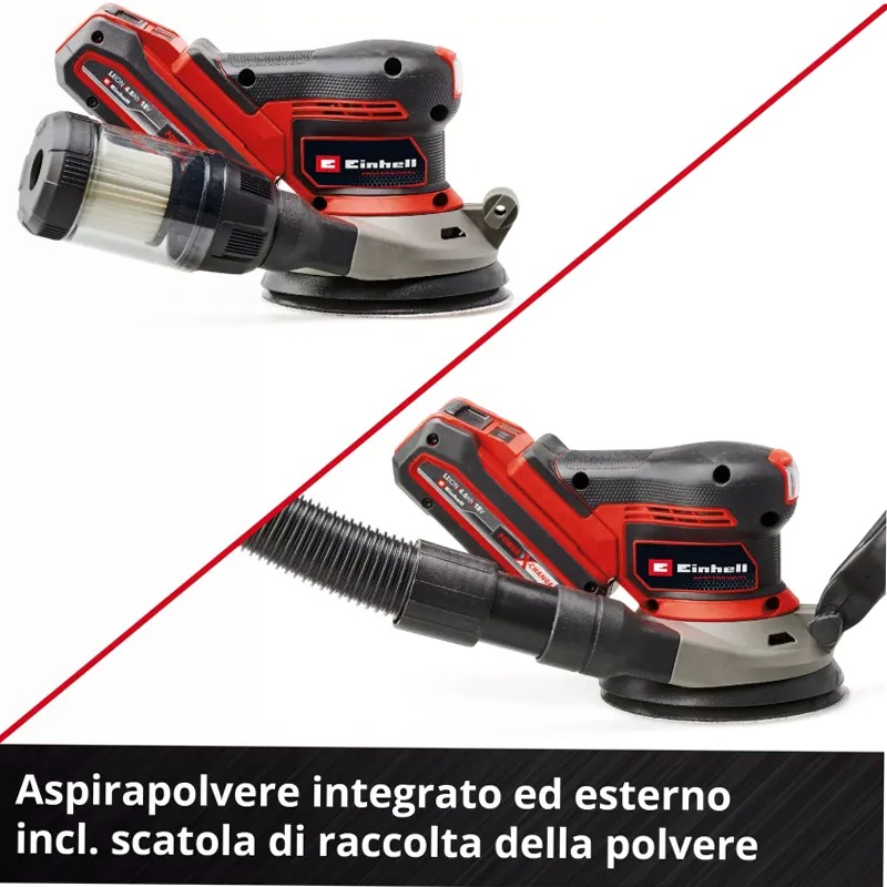 Einhell Smerigliatrice Rotorbitale a Batteria TP-RS 18/32 Li BL-Solo