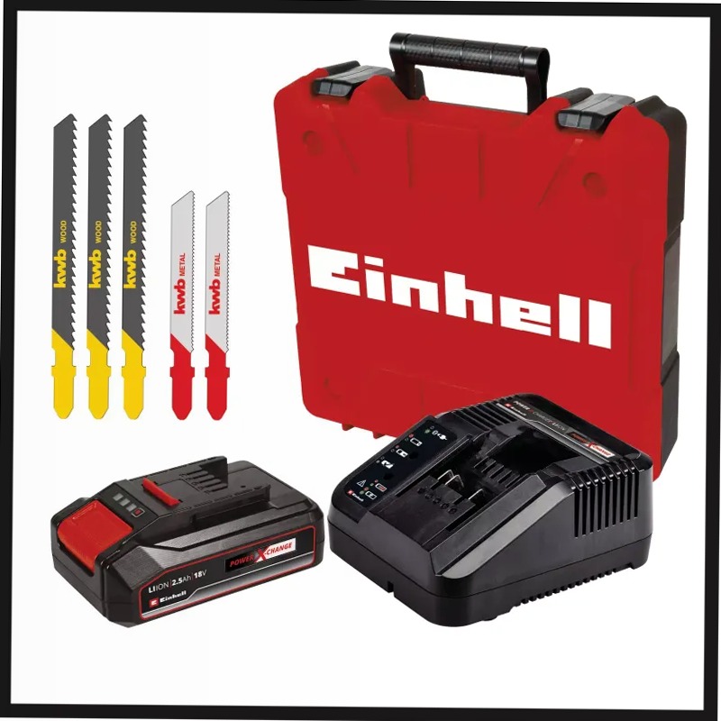 Einhell Seghetto a Batteria TC-JS 18 Li (1x2,5 Ah)