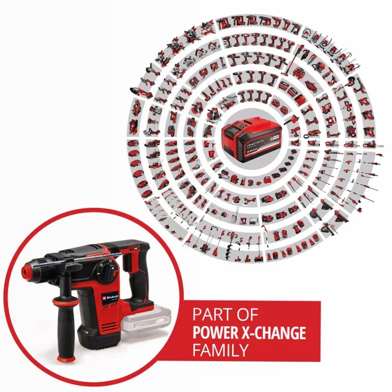 Einhell Tassellatore a batteria TP-HD 18/28 Li BL +4 - Solo