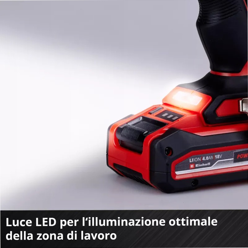 Einhell Avvitatore a percussione a batteria TP-CD 18/60 Li-i BL Solo