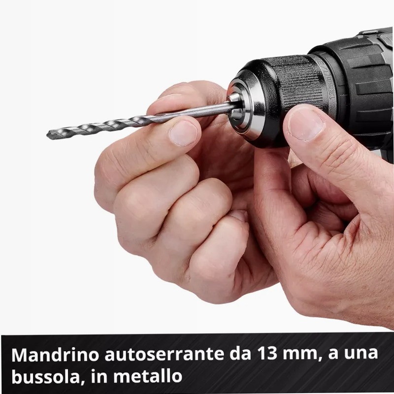 Einhell Avvitatore a percussione a batteria TP-CD 18/60 Li-i BL Solo