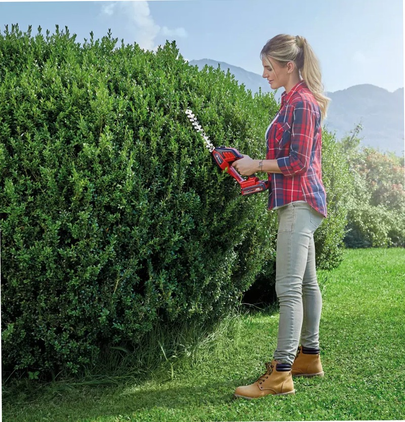 Einhell Forbici per erba e cespugli a batteria GE-CG 18/100 Li - 3 in 1-Solo