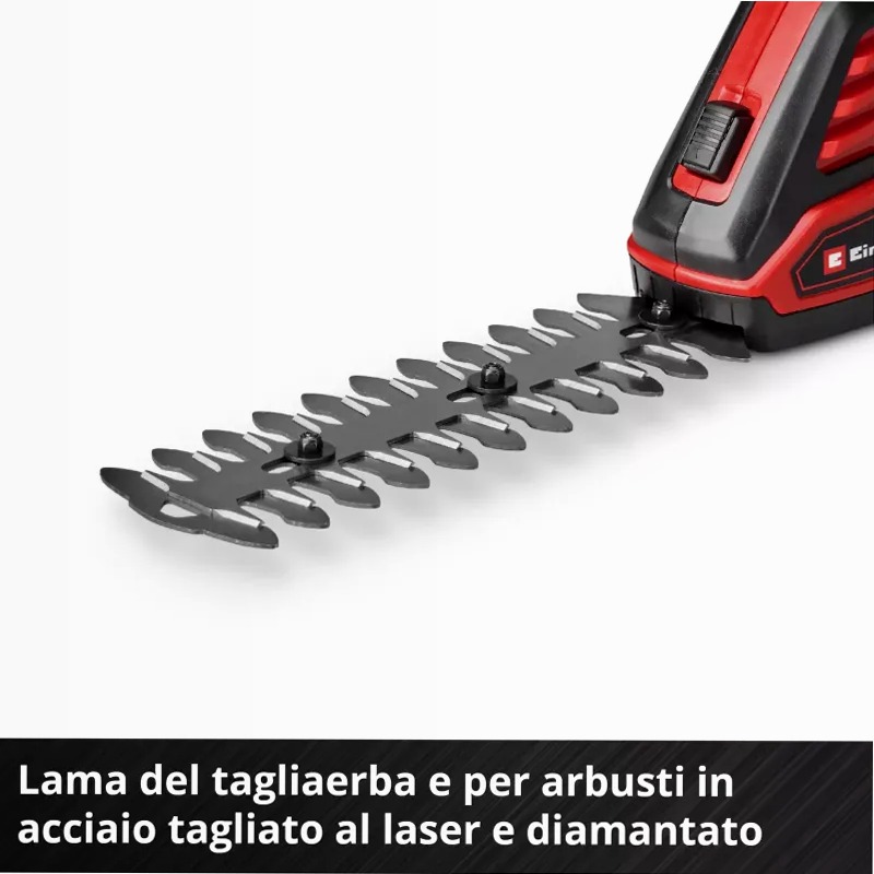 Einhell Forbici per erba e cespugli a batteria GE-CG 18/100 Li - 3 in 1-Solo