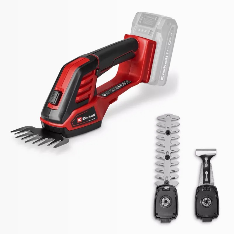 Einhell Forbici per erba e cespugli a batteria GE-CG 18/100 Li - 3 in 1-Solo