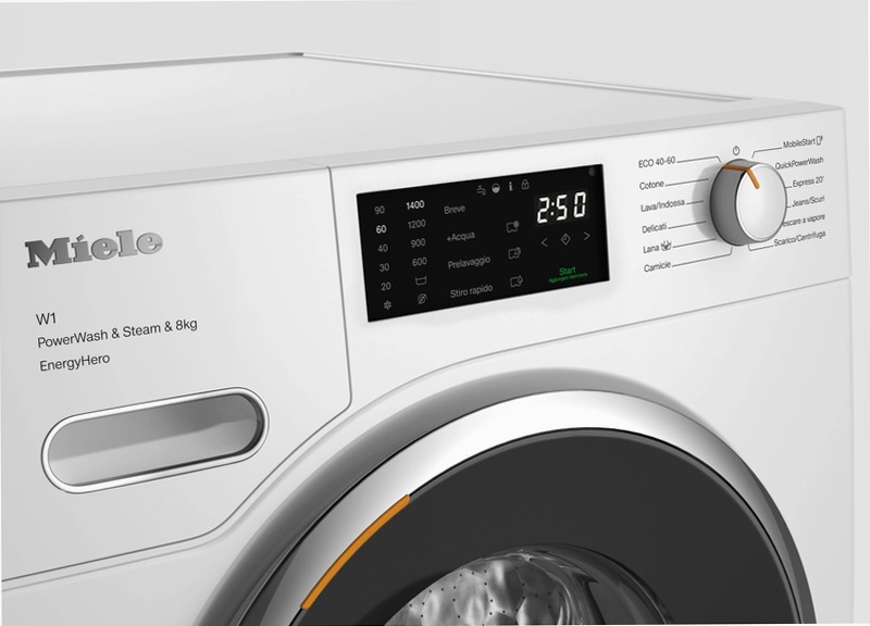 WWE380 WCS PWash&Steam&8kg Bianco