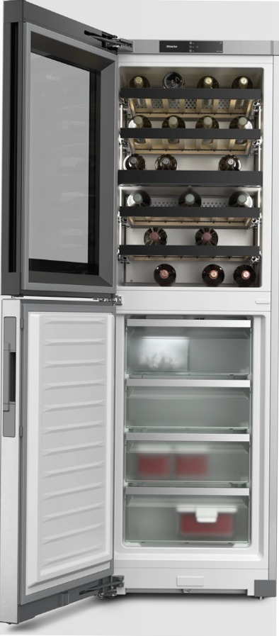 KWNS 4784 DE - Enoteca congelatore acciaio inossidabile