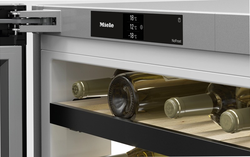 KWNS 4784 DE - Enoteca congelatore acciaio inossidabile