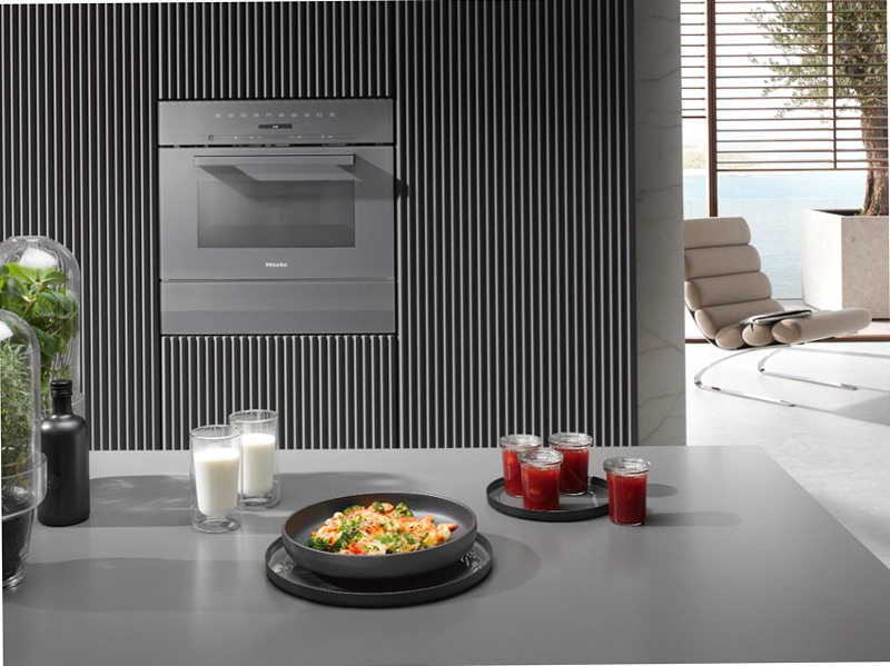Forno a microonde M 7244 TC Grigio Grafite