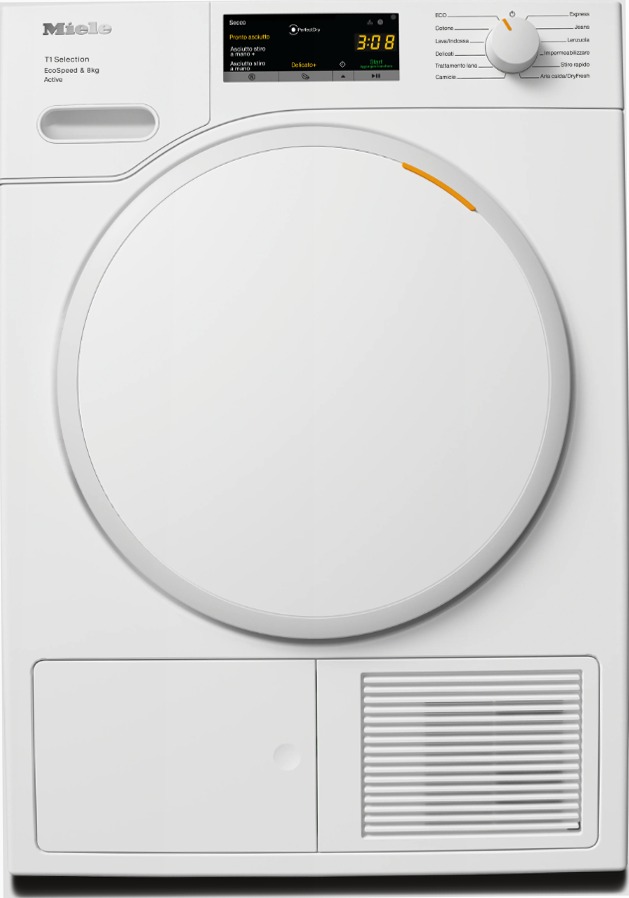 TSA523WP 8kg Active - Asciugatrice a Pompa di Calore E Bianco