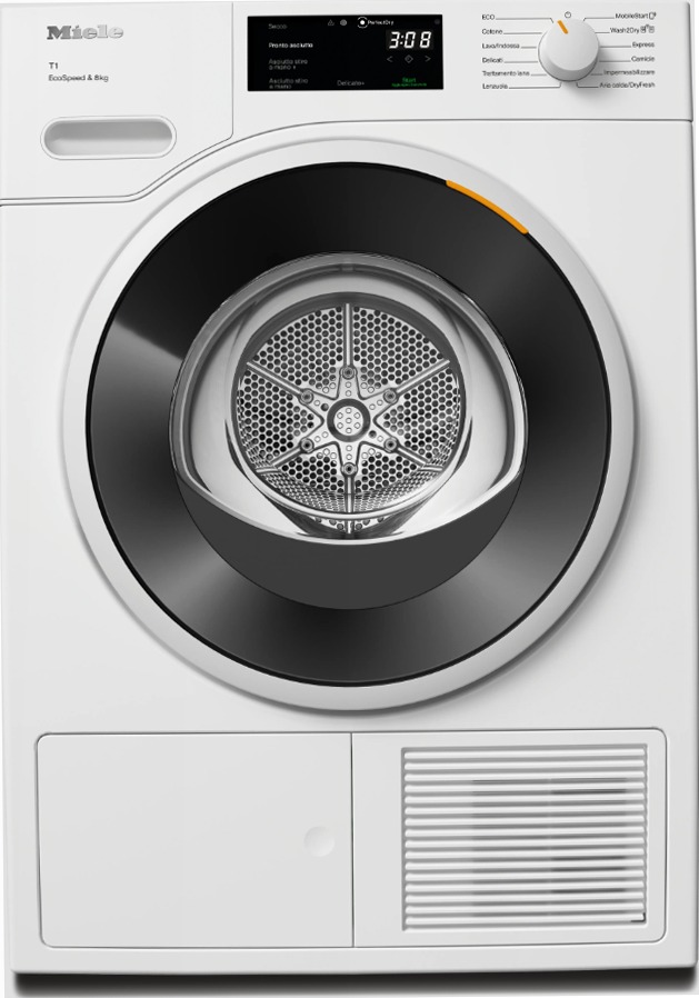 TWC640WP EcoSpeed&8kg - Asciugatrice a Pompa di Calore C Bianco