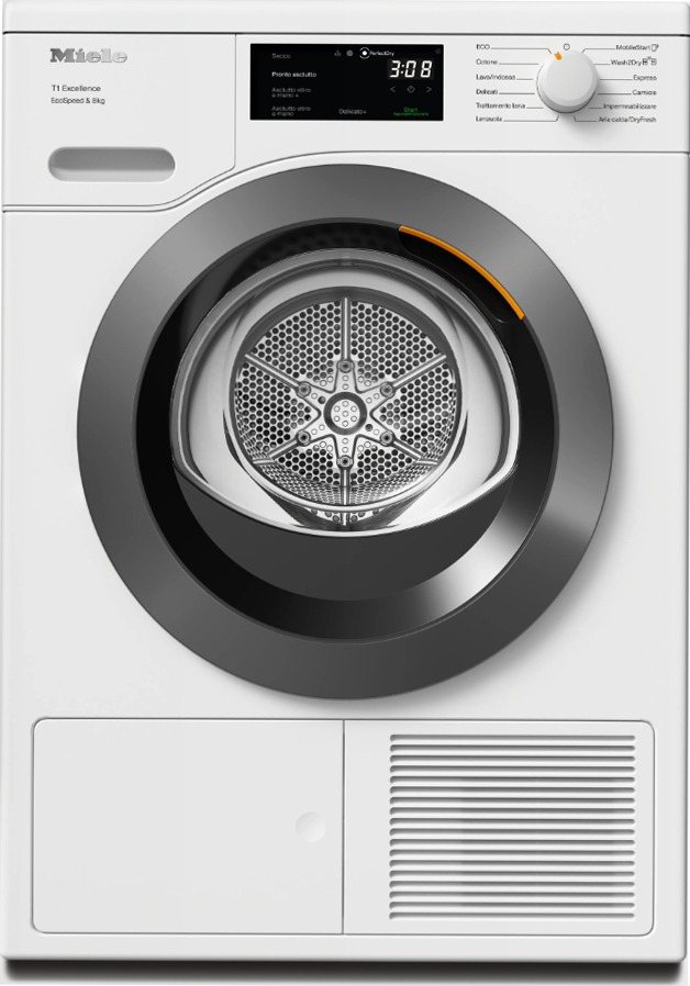 TEC645WP EcoSpeed&8kg - Asciugatrice a Pompa di Calore C Bianco