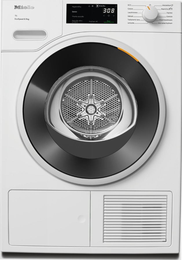 TWD640WP EcoSpeed&9kg - Asciugatrice a Pompa di Calore C Bianco