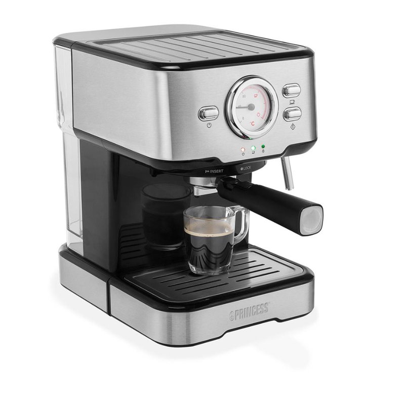 Princess 249415 Macchina Caffè Espresso e Capsule Acciaio 20bar