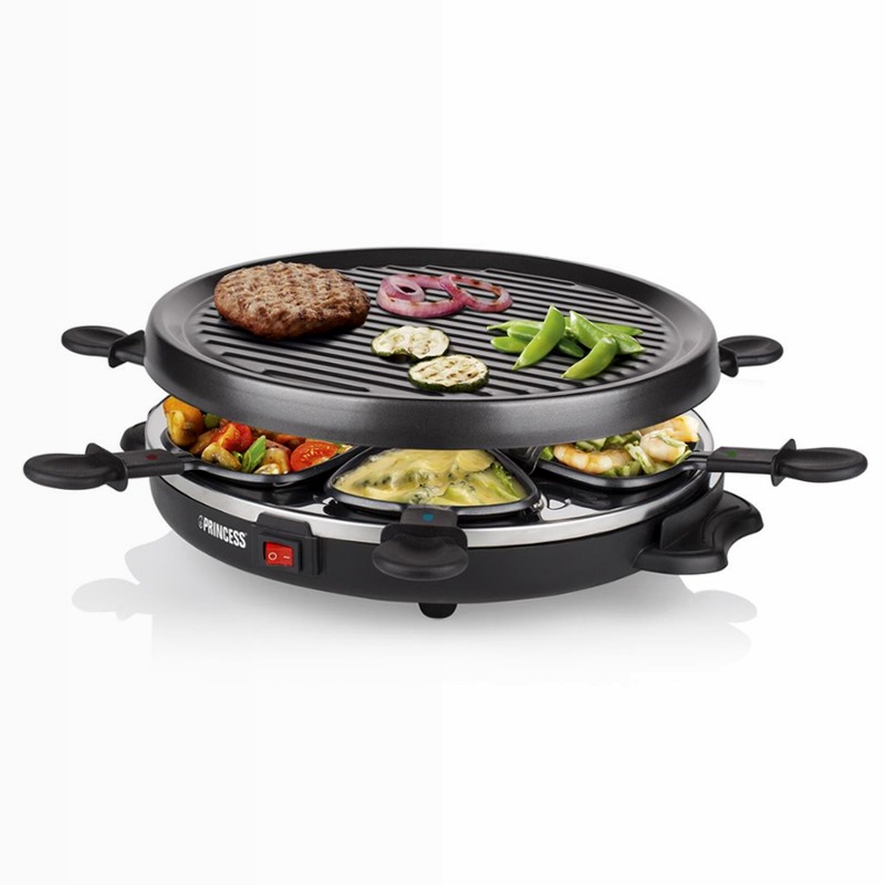 Princess 162725 Raclette 6 Grill Party
