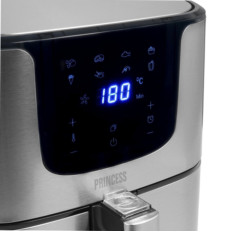 Princess 182060 Digital Aerofryer Deluxe XXL 5.5lt Argento