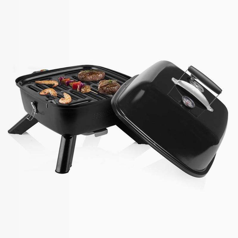 Princess 112256 Barbecue ibrido portatile Nero