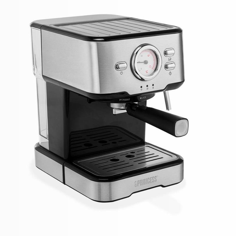 Princess 249412 Macchina Caffè Espresso e Capsule Acciaio 20bar
