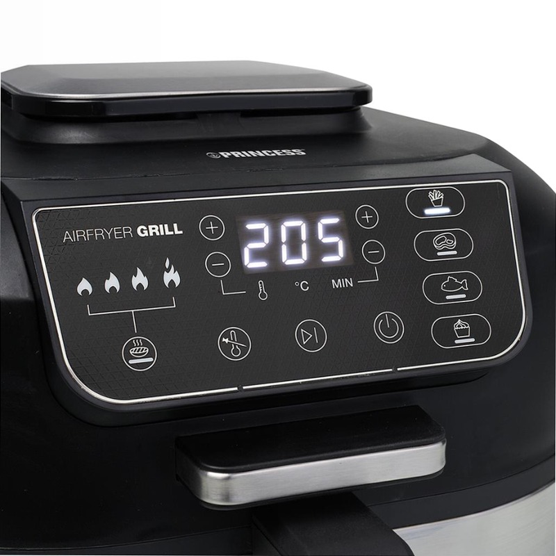 Princess 182092 Grill Aerofryer Argento