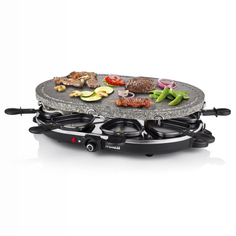 Princess 162720 Raclette 8 Oval Stone Grill Party